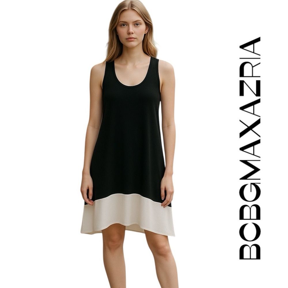 BCBGMaxAzria Black White ColorBlock EuroGirl Dress NWT Size XS